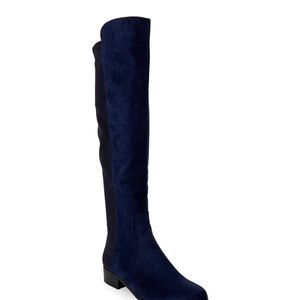 Blue Unhudy Over-the-Knee Boots